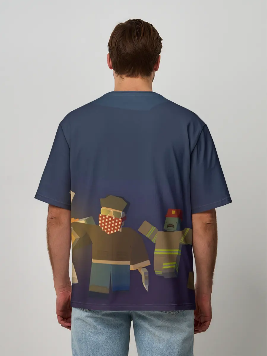 Мужская футболка оверсайз / Unturned