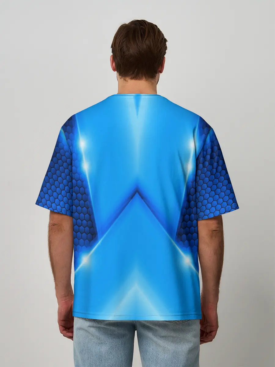 Мужская футболка оверсайз / Mitsubishi car sport SKY