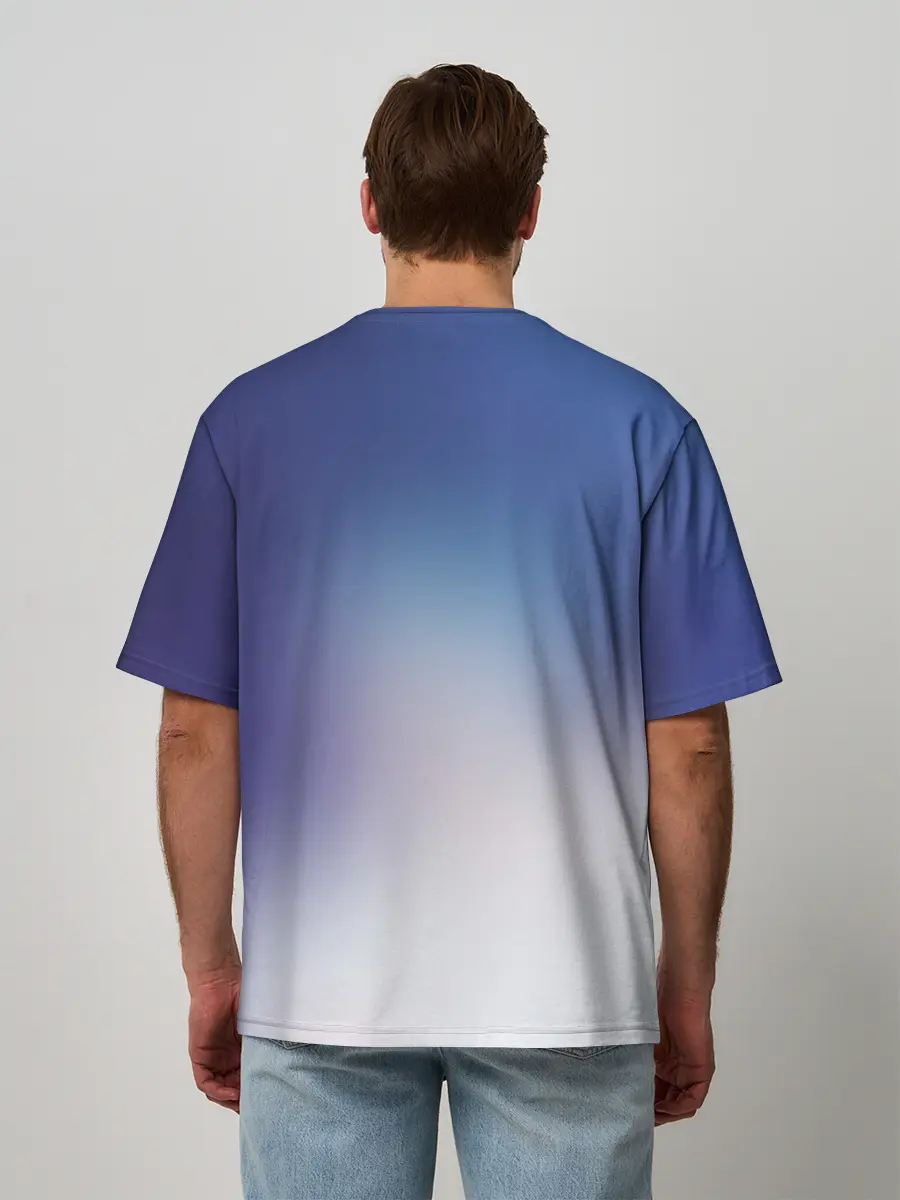 Мужская футболка оверсайз / BTS Blue