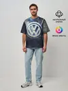 Мужская футболка оверсайз / Логотип Wolksvagen