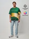 Мужская футболка оверсайз / GREEN GOLD 3D