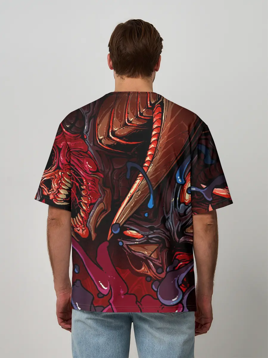 Мужская футболка оверсайз / DOOM Eternal