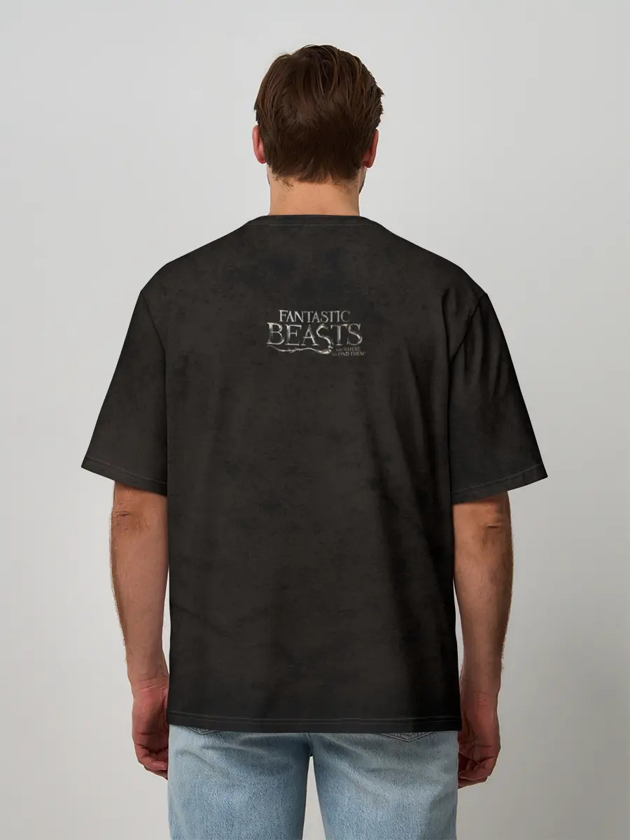 Мужская футболка оверсайз / Волшебные палочки