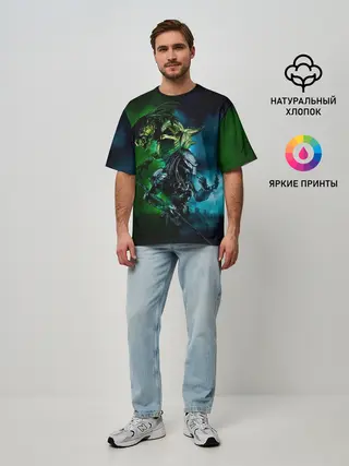 Мужская футболка оверсайз / PREDATOR