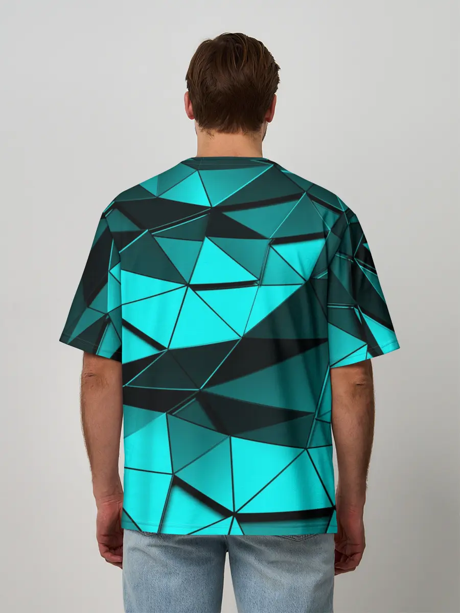 Мужская футболка оверсайз / Metalic collection