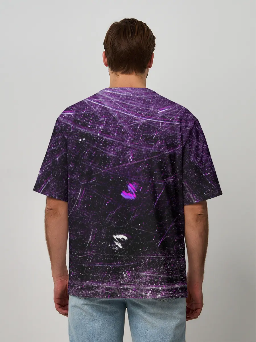 Мужская футболка оверсайз / Cyberpunk Samurai Anime