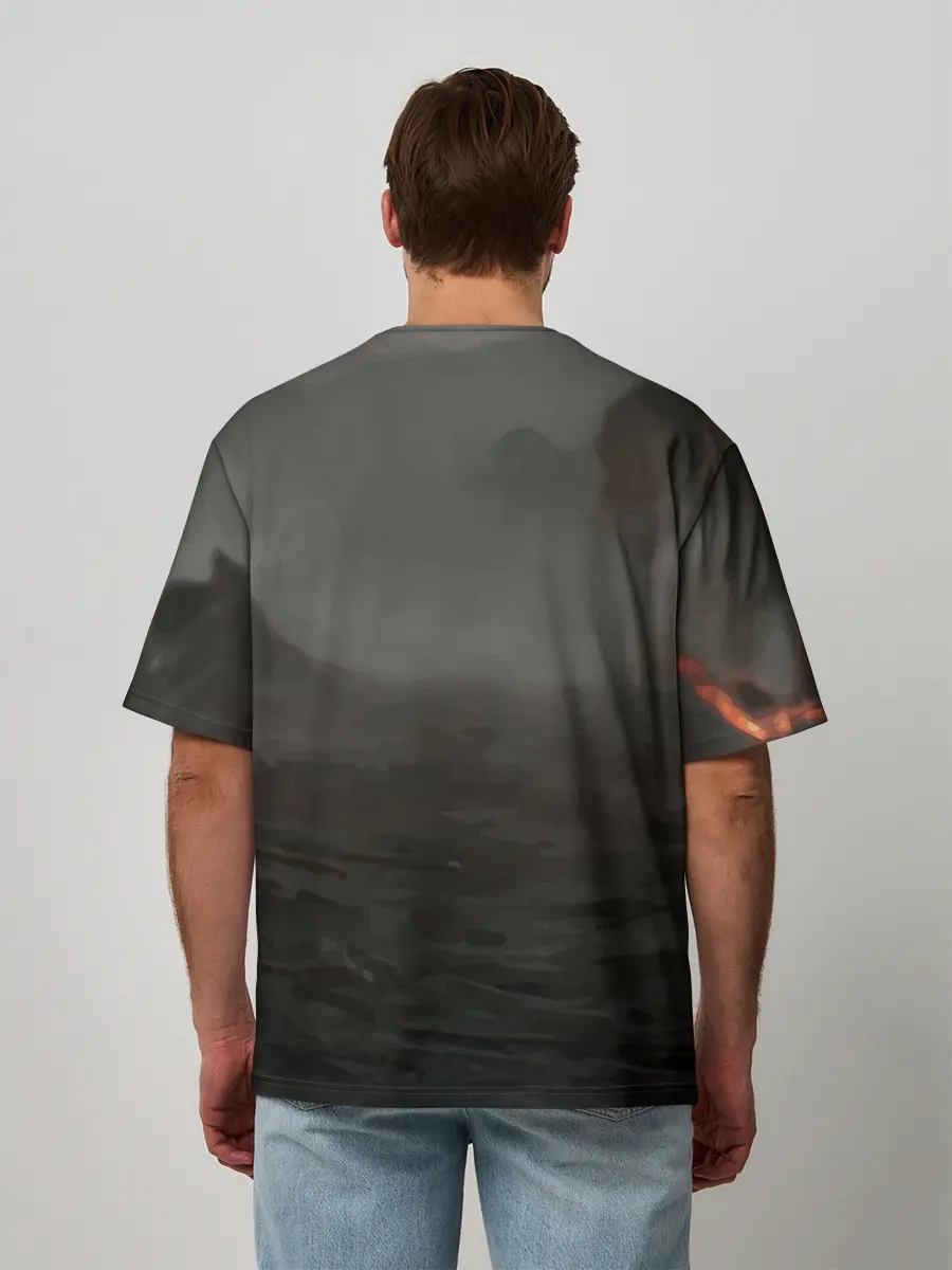 Мужская футболка оверсайз / Dark Souls