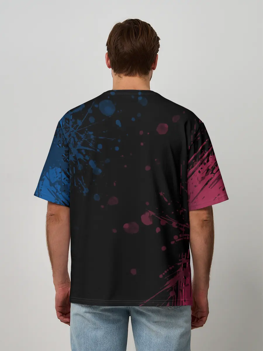 Мужская футболка оверсайз / FC BARCELONA.