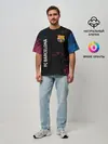 Мужская футболка оверсайз / FC BARCELONA.