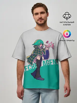 Мужская футболка оверсайз / Secret agent