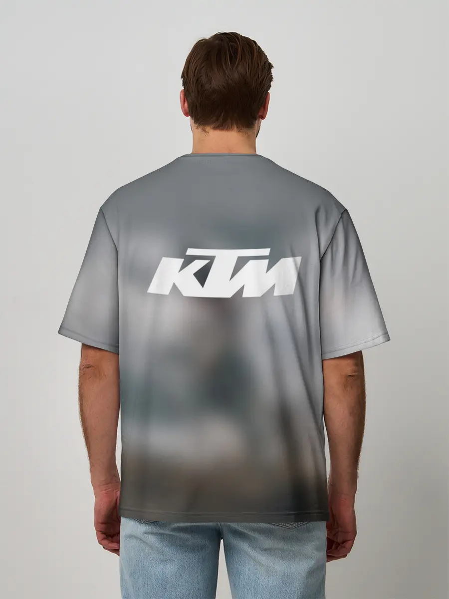 Мужская футболка оверсайз / МОТОКРОСС КТМ | MOTOCROSS KTM
