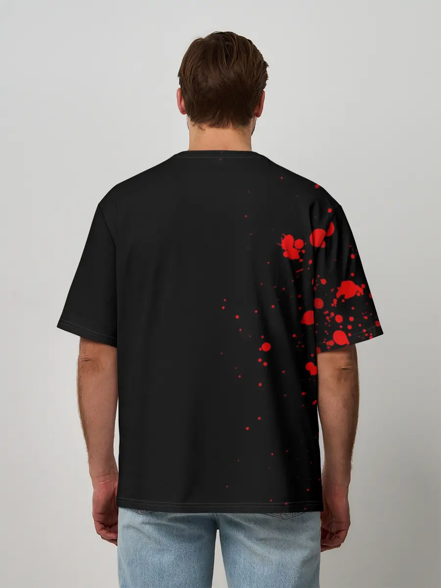 Мужская футболка оверсайз / Курео Мадо горизонтальный