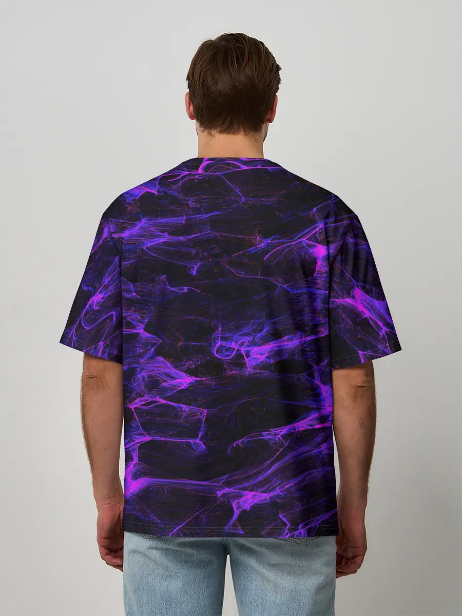 Мужская футболка оверсайз / текстуры