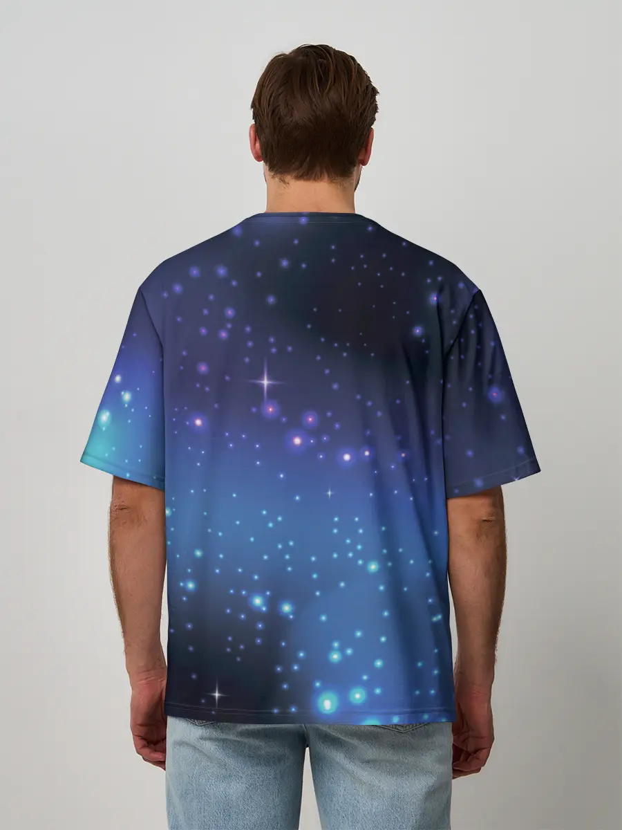 Мужская футболка оверсайз / Водолей / Aquarius, Знак зодиака