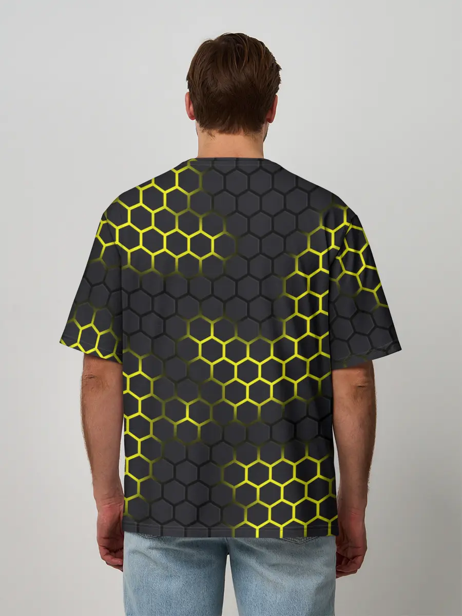 Мужская футболка оверсайз / Pikachu Pika Pika