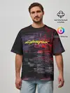 Мужская футболка оверсайз / CyberPunk 2077