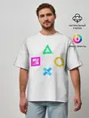 Мужская футболка оверсайз / GAMEPAD
