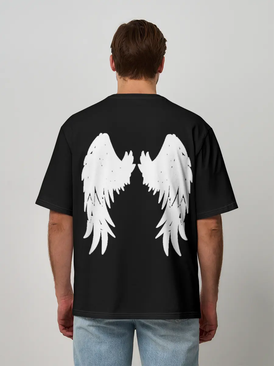 Мужская футболка оверсайз / GOOD OMENS | БЛАГИЕ ЗНАМЕНИЯ