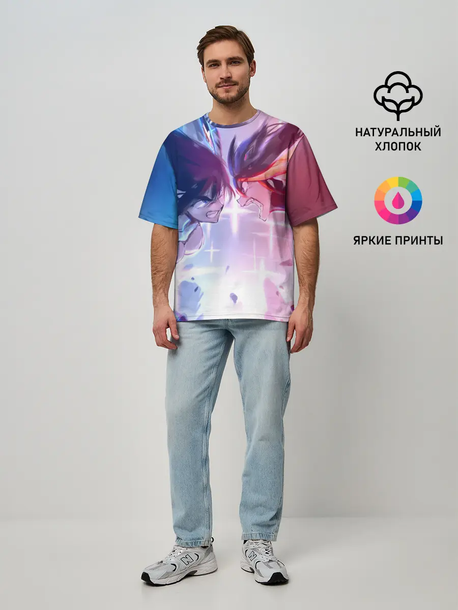 Мужская футболка оверсайз / Круши Кромсай