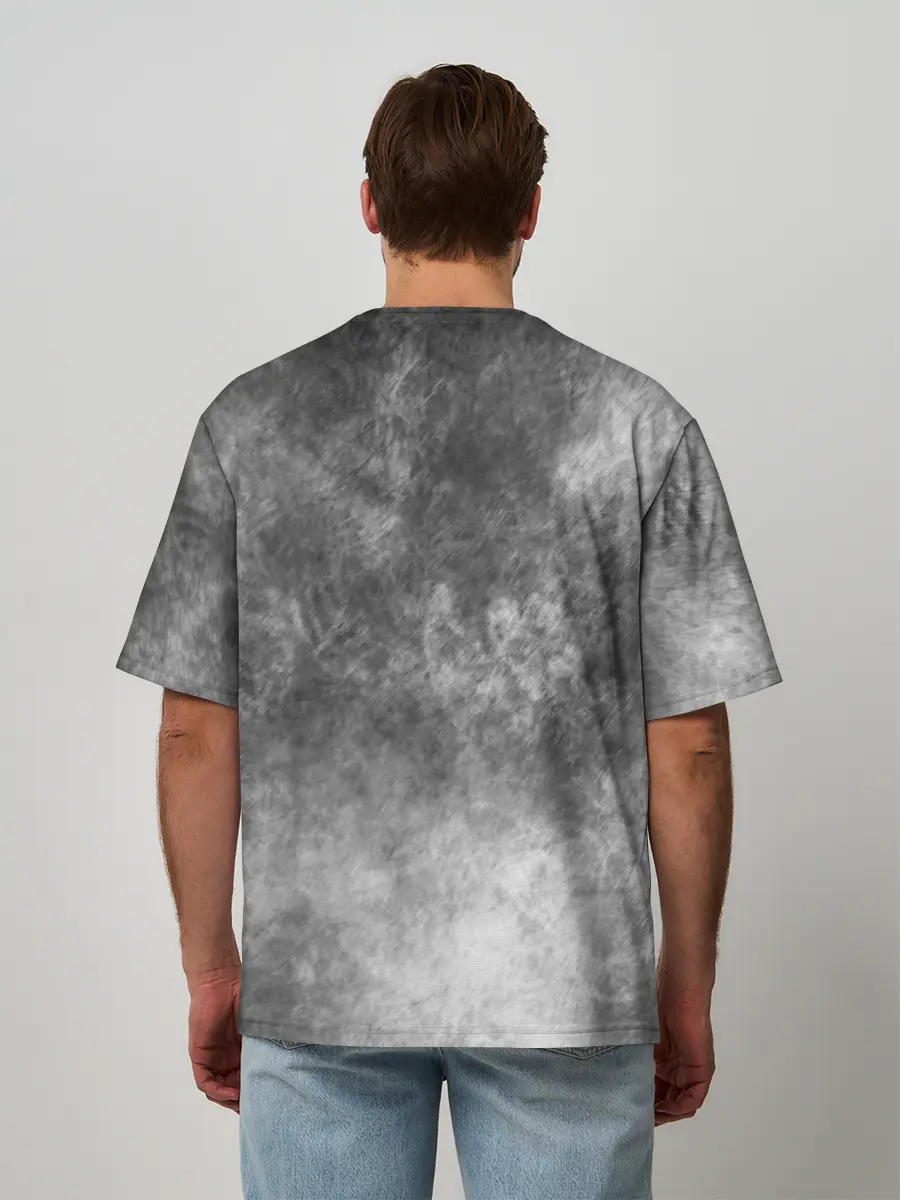 Мужская футболка оверсайз / Cartoon cat