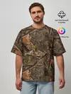 Мужская футболка оверсайз / Охотничий камуфляж