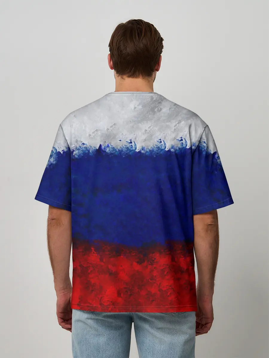 Мужская футболка оверсайз / Россия | Russia | Герб