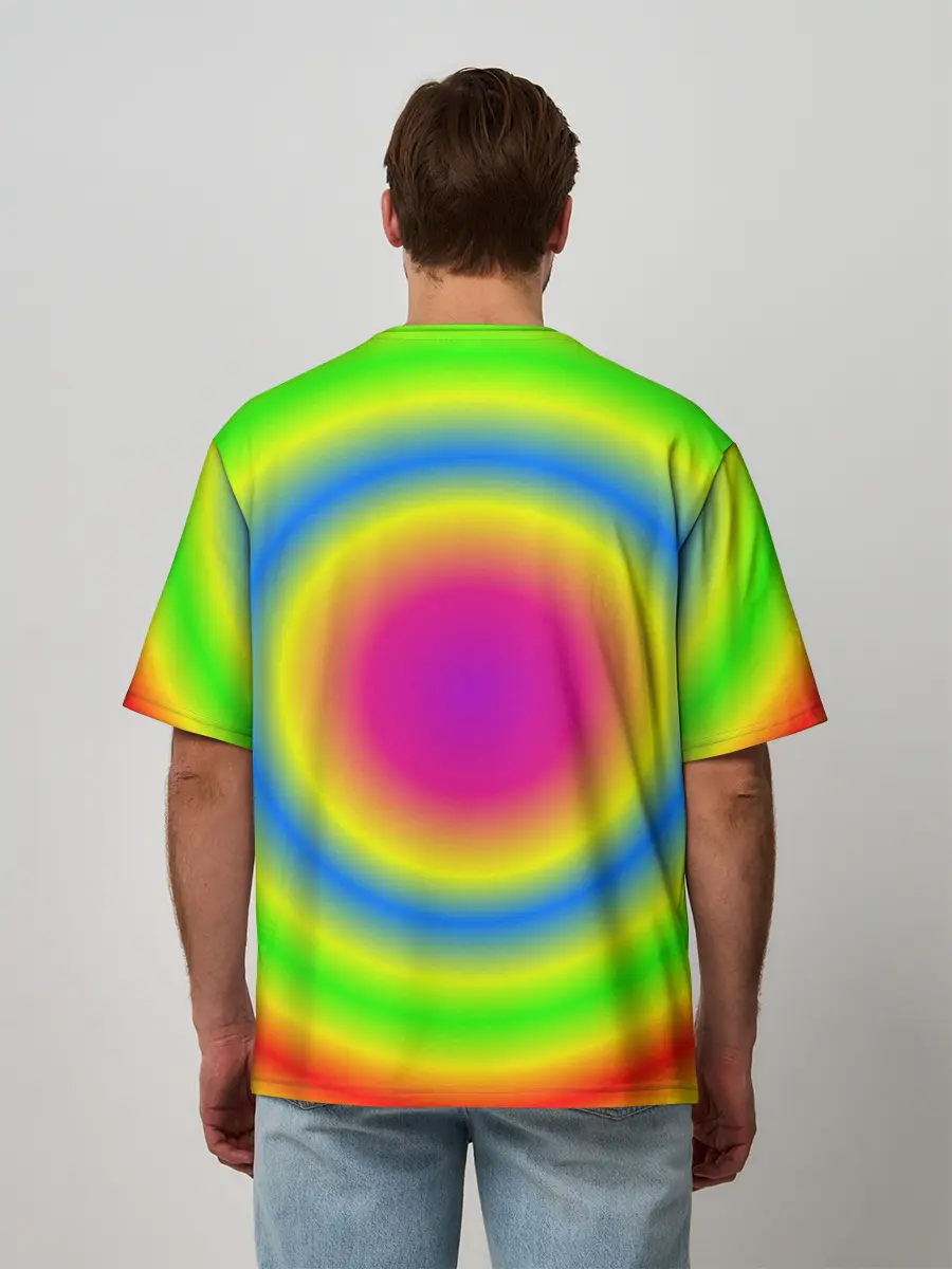 Мужская футболка оверсайз / bright print