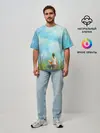 Мужская футболка оверсайз / Cloud ART