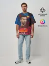 Мужская футболка оверсайз / Henrikh Mkhitaryan | Roma