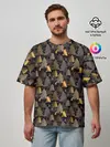 Мужская футболка оверсайз / Ёлочки