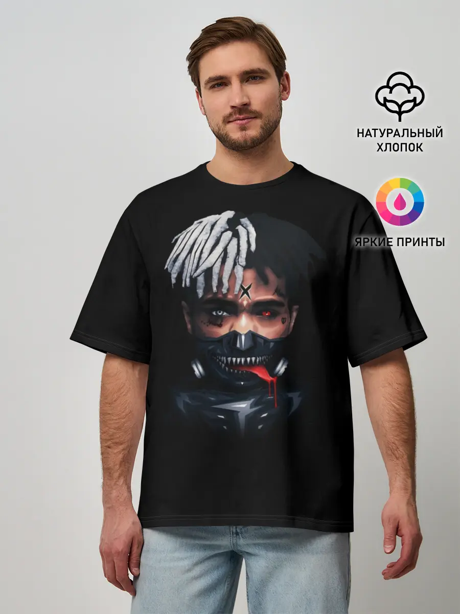 Мужская футболка оверсайз / XXXTentacion