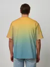 Мужская футболка оверсайз / Мягкий летний градиент