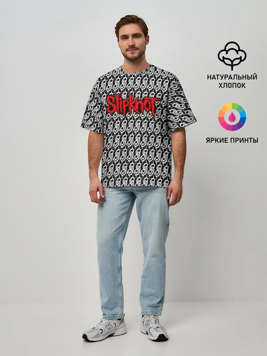Мужская футболка оверсайз / Slipknot