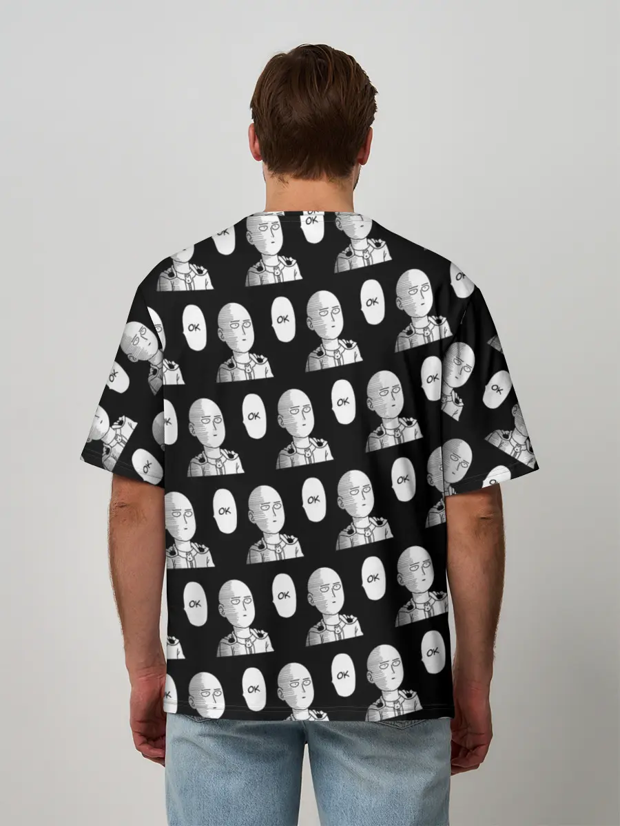 Мужская футболка оверсайз / ONE-PUNCH MAN | ВАН ПАНЧ МАН