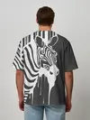 Мужская футболка оверсайз / Зебра