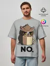 Мужская футболка оверсайз / NO.
