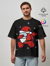 Мужская футболка оверсайз / Santa Claus