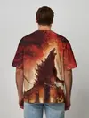Мужская футболка оверсайз / GODZILLA