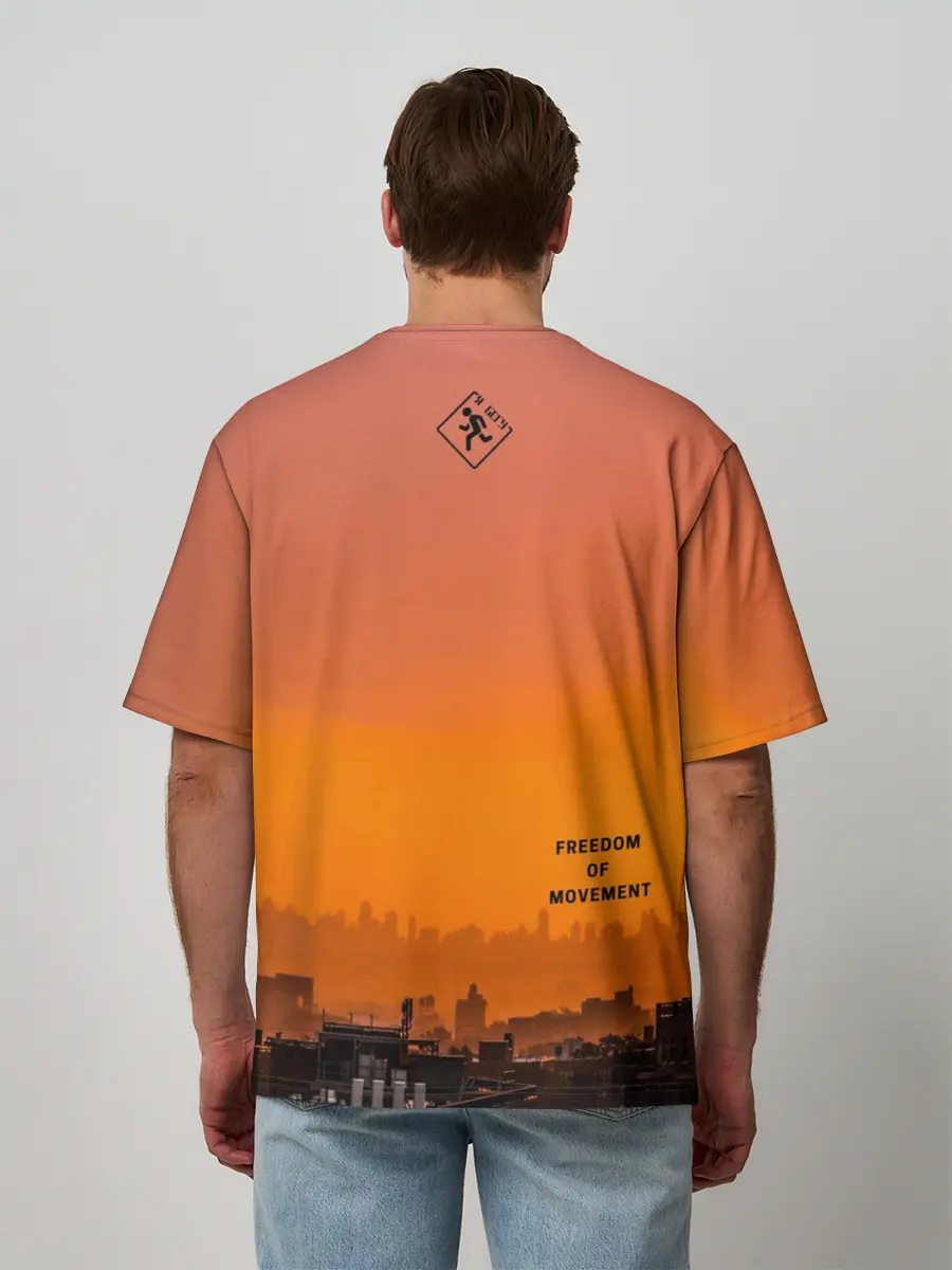 Мужская футболка оверсайз / Street runner