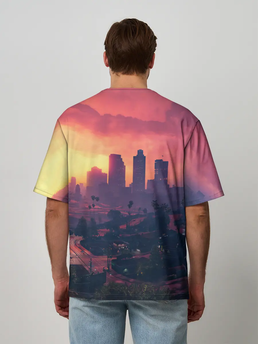 Мужская футболка оверсайз / Los Santos | GTA