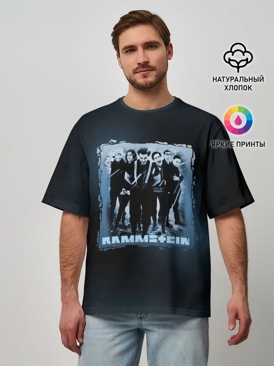 Мужская футболка оверсайз / Rammstein