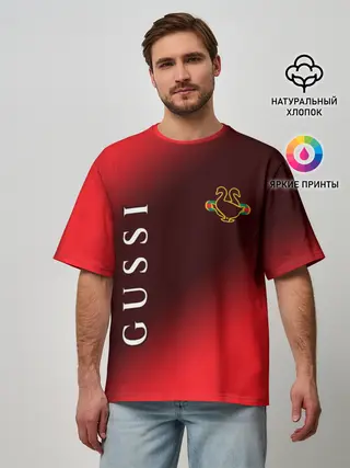 Мужская футболка оверсайз / GUSSI / ГУСИ