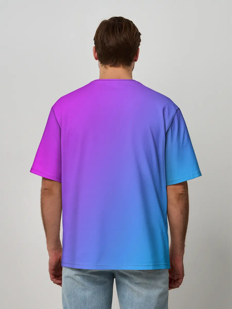 Мужская футболка оверсайз / Авокадо