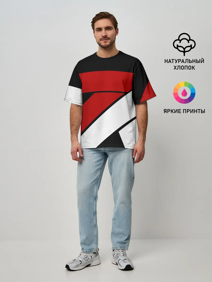 Мужская футболка оверсайз / GEOMETRY SPORT