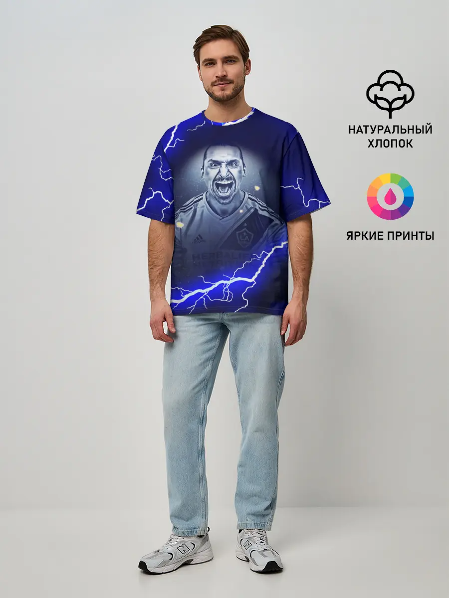 Мужская футболка оверсайз / Златан Ибрагимович | ZLATAN
