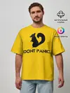 Мужская футболка оверсайз / Dont Panic.