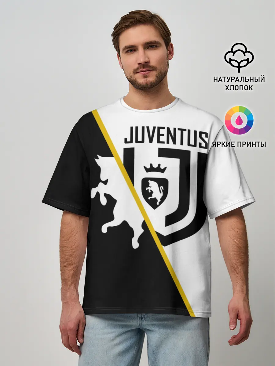 Мужская футболка оверсайз / JUVENTUS.