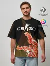 Мужская футболка оверсайз / CS:GO - Howl