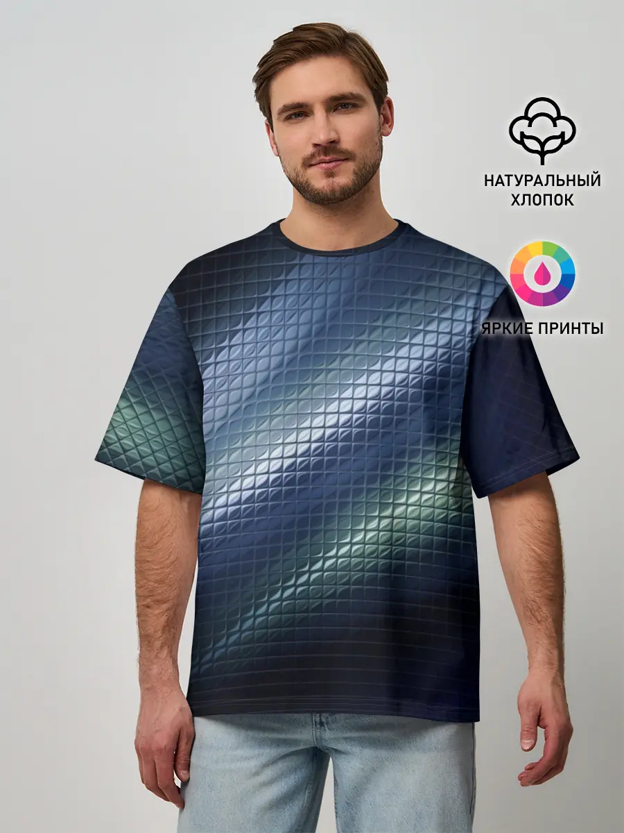 Мужская футболка оверсайз / Текстура