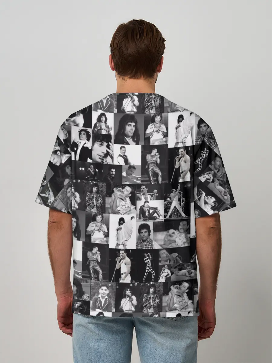 Мужская футболка оверсайз / QUEEN